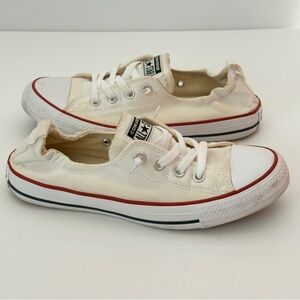 Converse Chuck Taylor Women's Shoreline Shoe Size 9 Slip On Low Top White Canvas